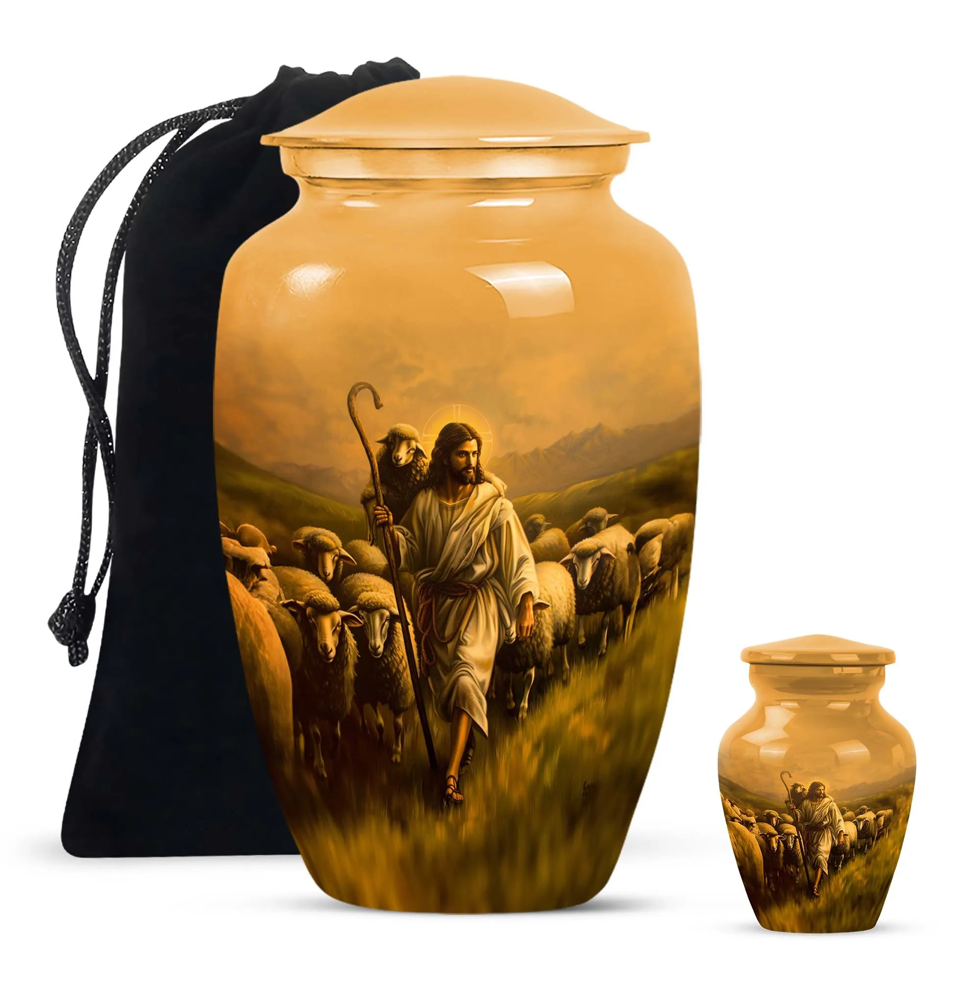 Shepherd Urn Commemoration Chamber - Large Memorial Cremation Urn