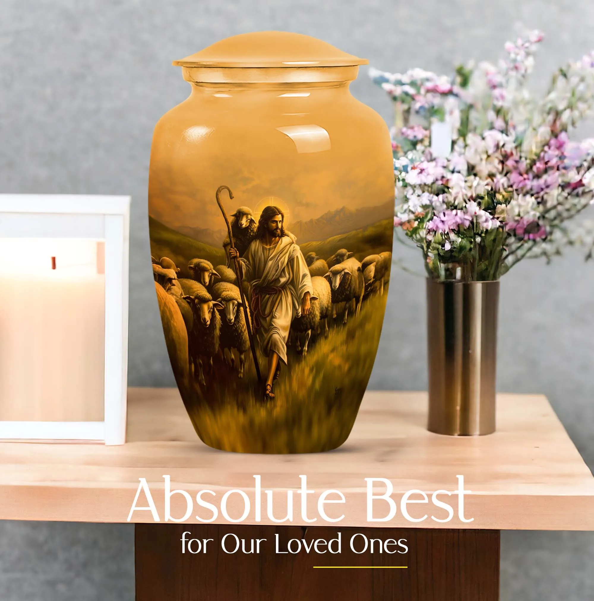 Shepherd Urn Commemoration Chamber - Large Memorial Cremation Urn