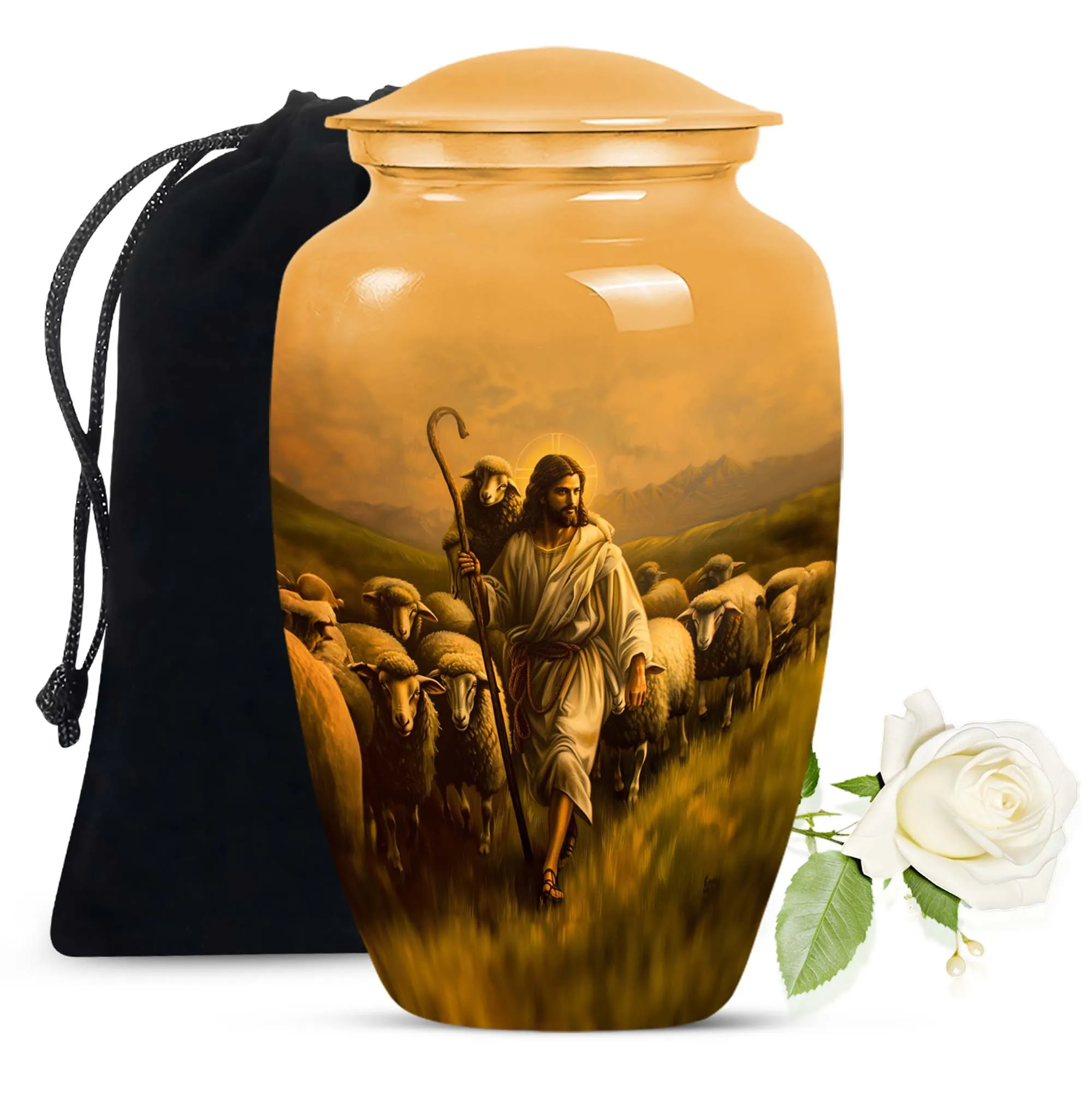 Shepherd Urn Commemoration Chamber - Large Memorial Cremation Urn