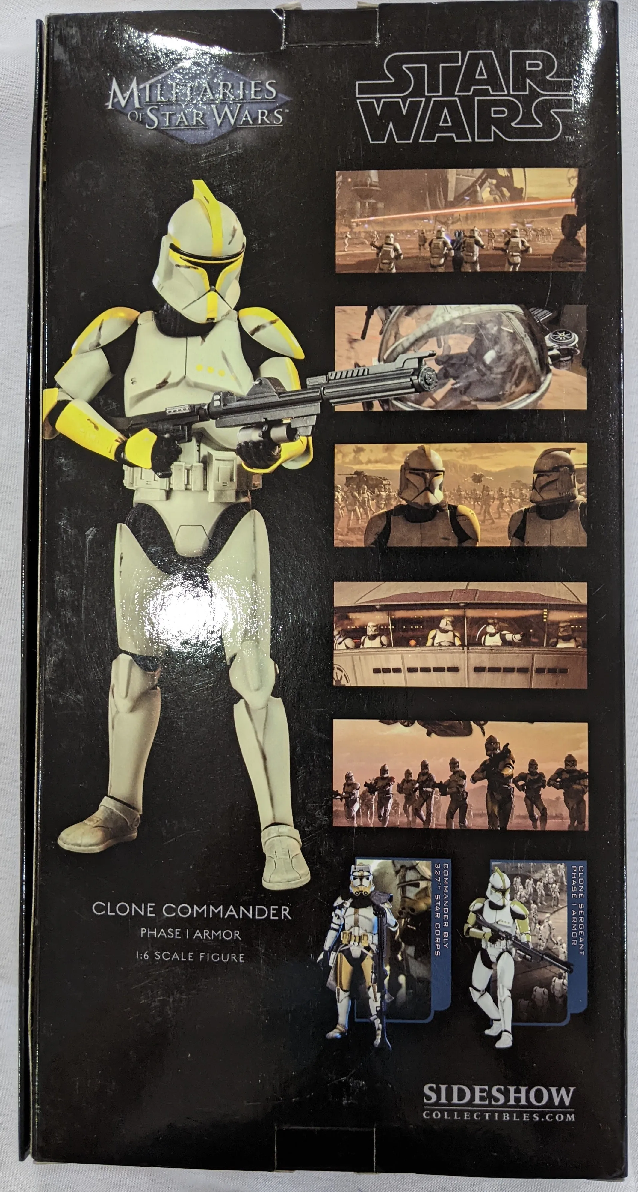 Sideshow Collectible 1/6 Star Wars Militaries of Star Wars Clone Commander Phase I Armor Sixth Scale Figure *Open Box*
