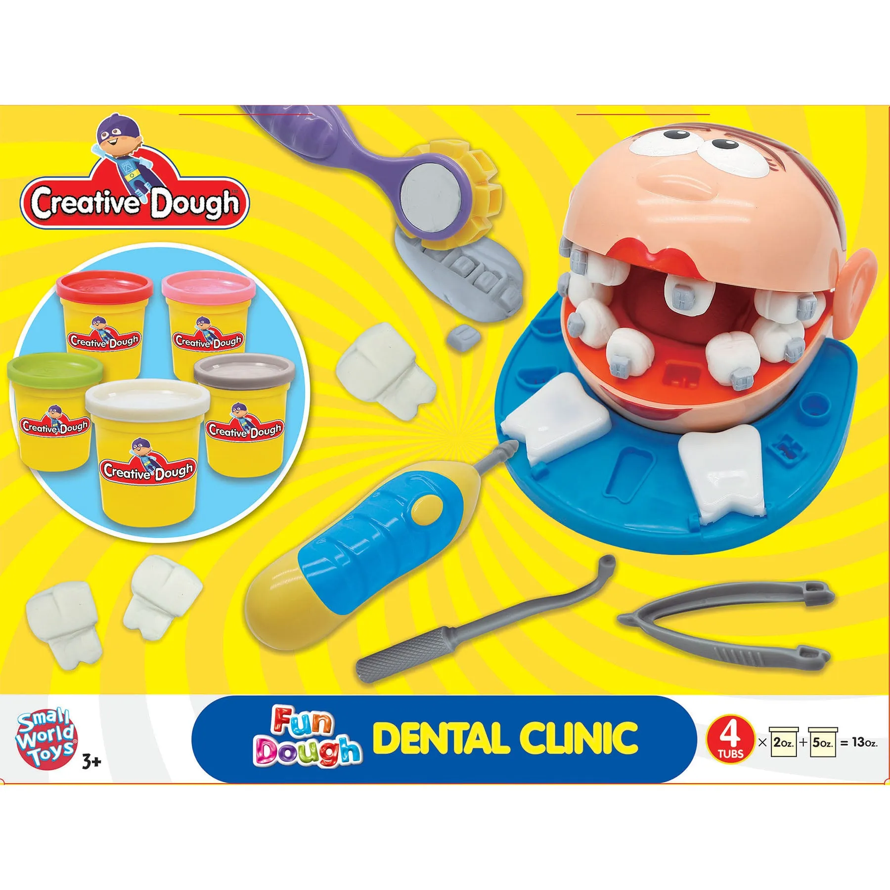 Small World Toys Creative Dough Dental Clinic Activity Set