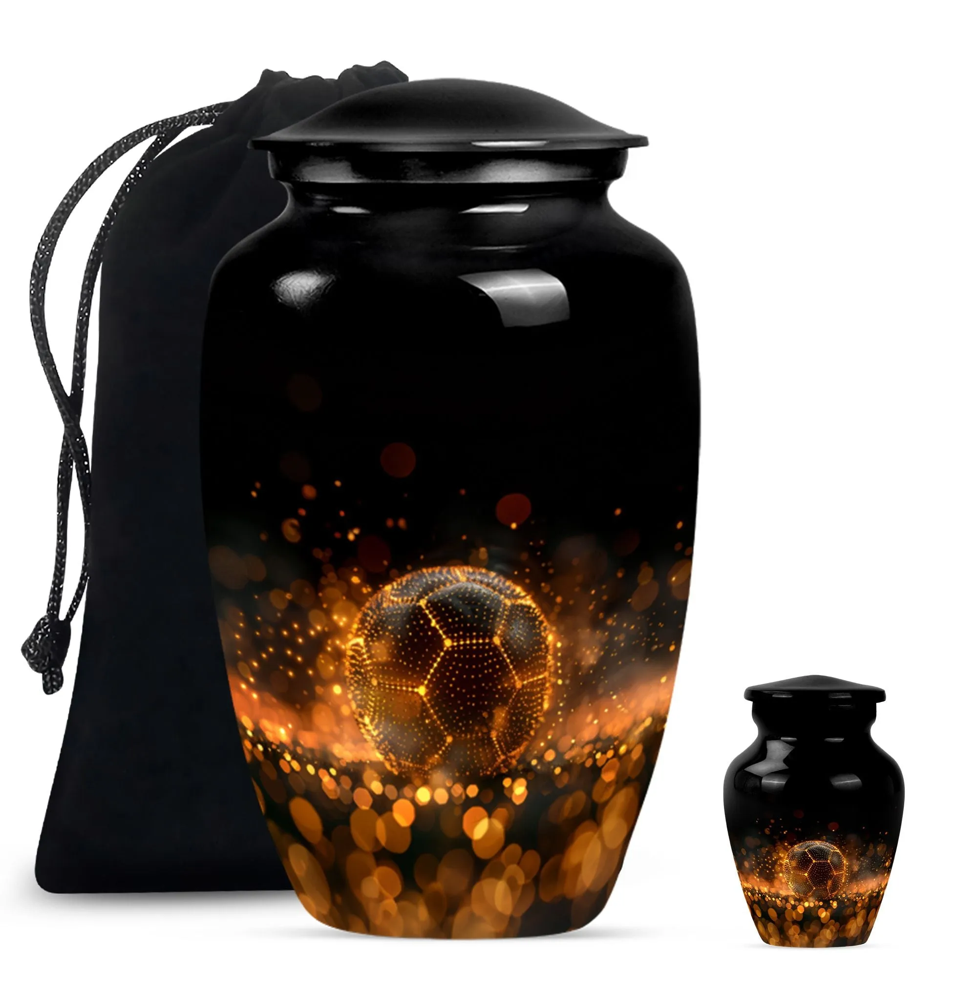 Soccer Urn: Distinctive Feminine Memorial Urn for Ashes