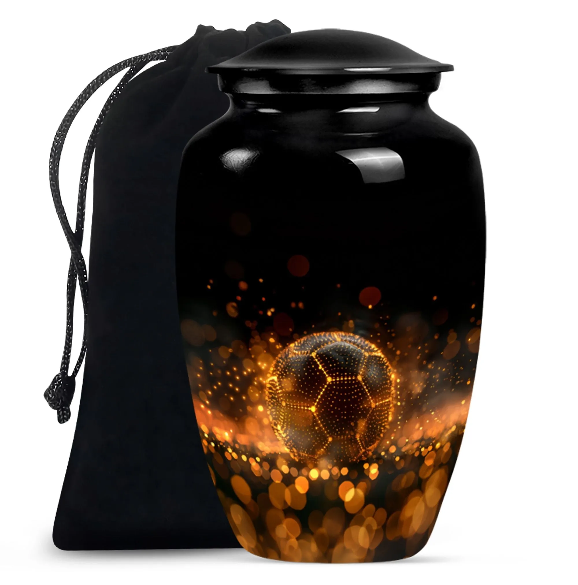 Soccer Urn: Distinctive Feminine Memorial Urn for Ashes