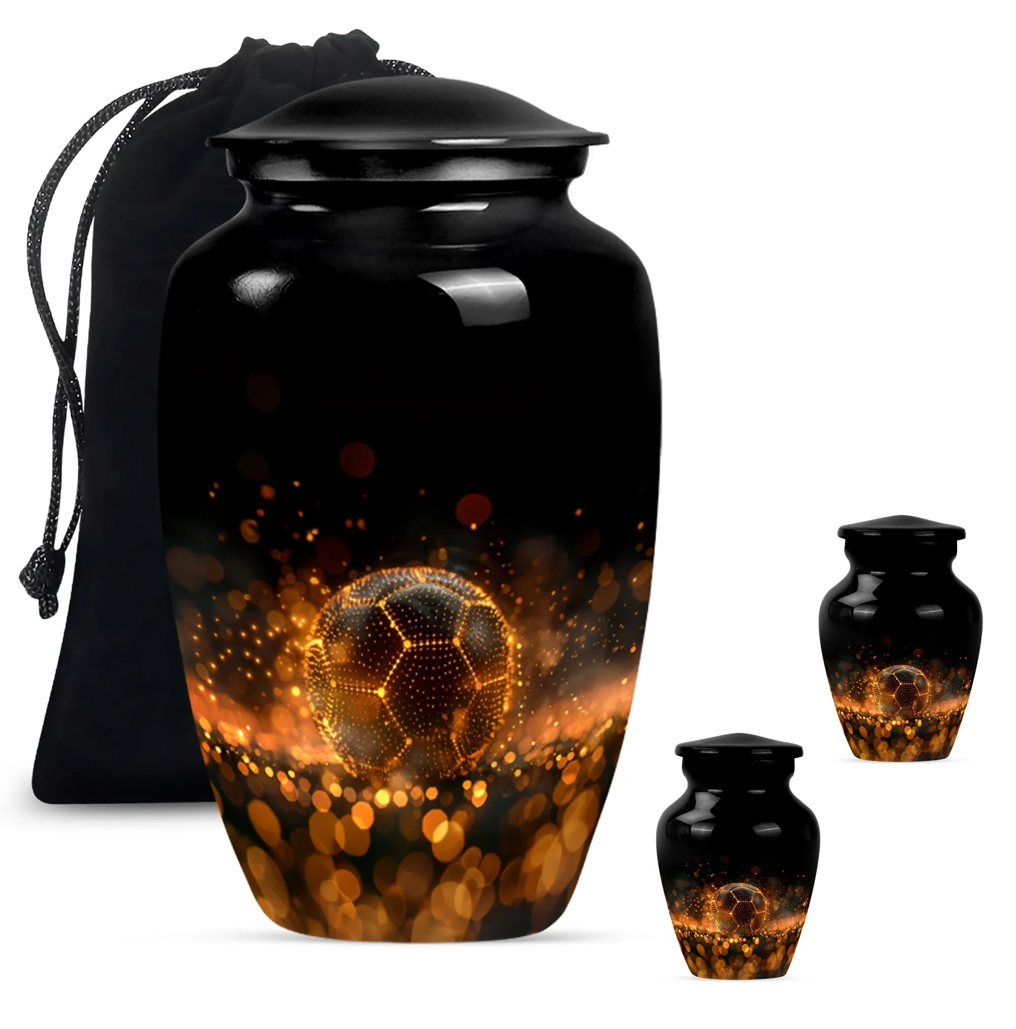 Soccer Urn: Distinctive Feminine Memorial Urn for Ashes