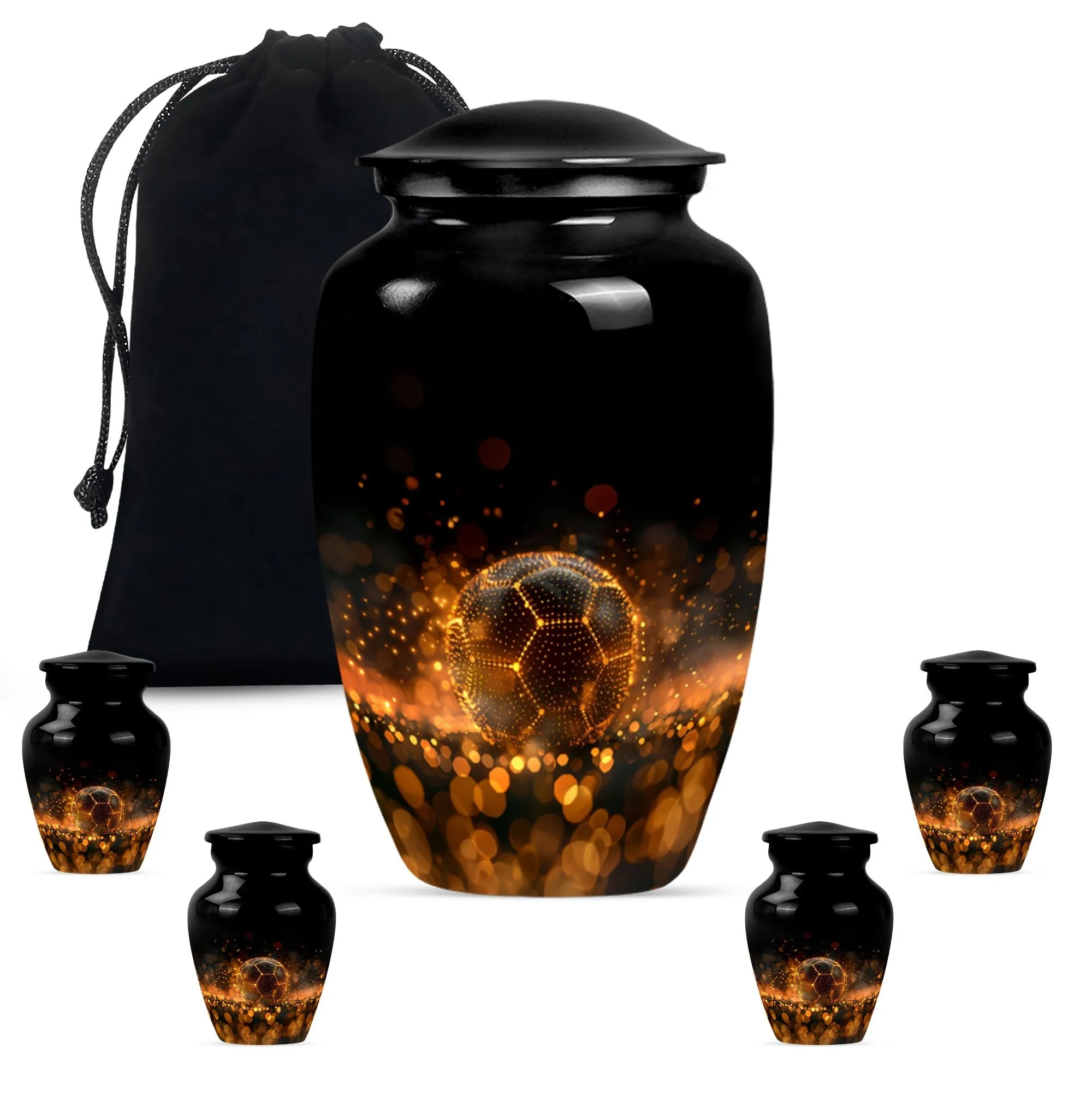 Soccer Urn: Distinctive Feminine Memorial Urn for Ashes