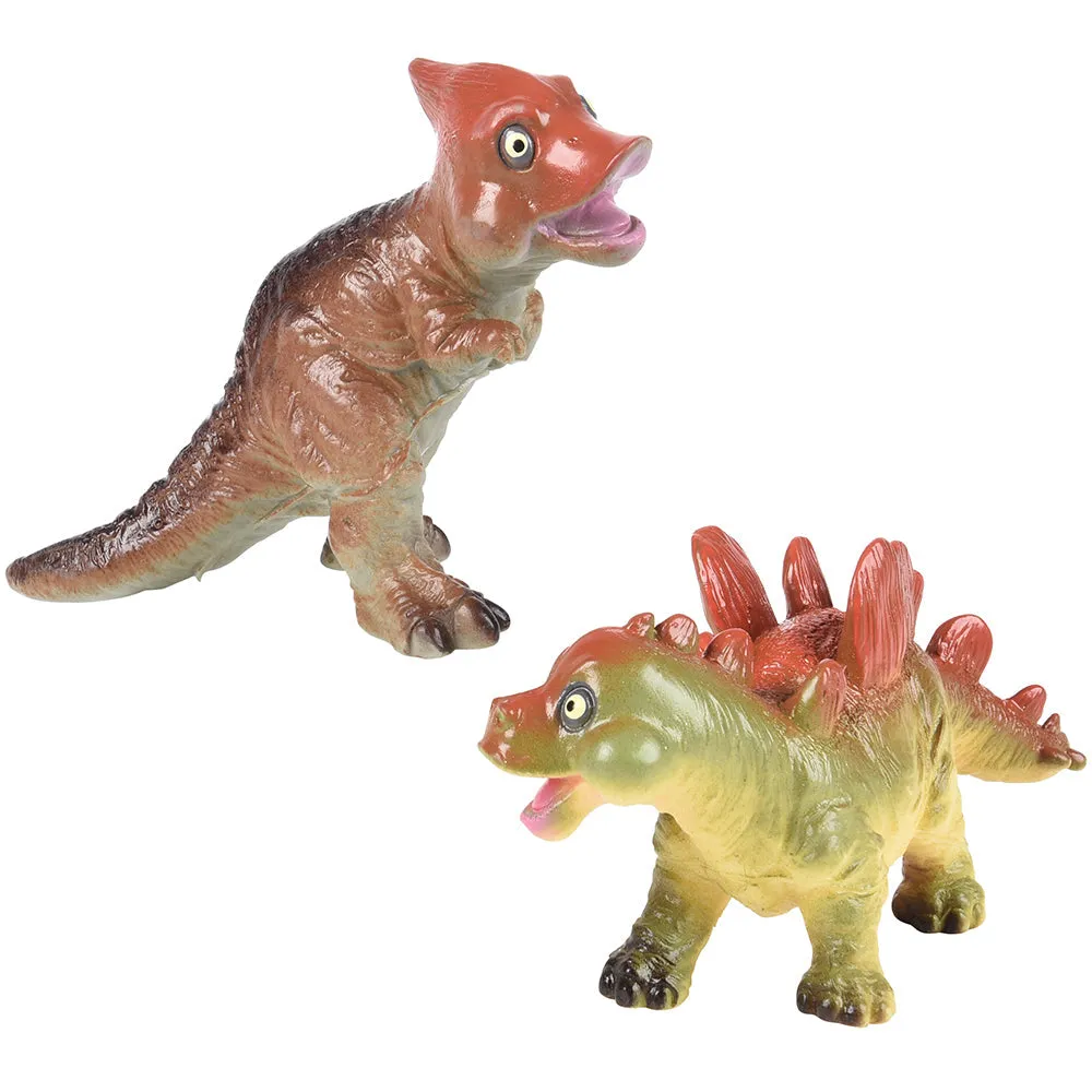 Soft Squeezable Dinosaur Set | 6 Washable Toys