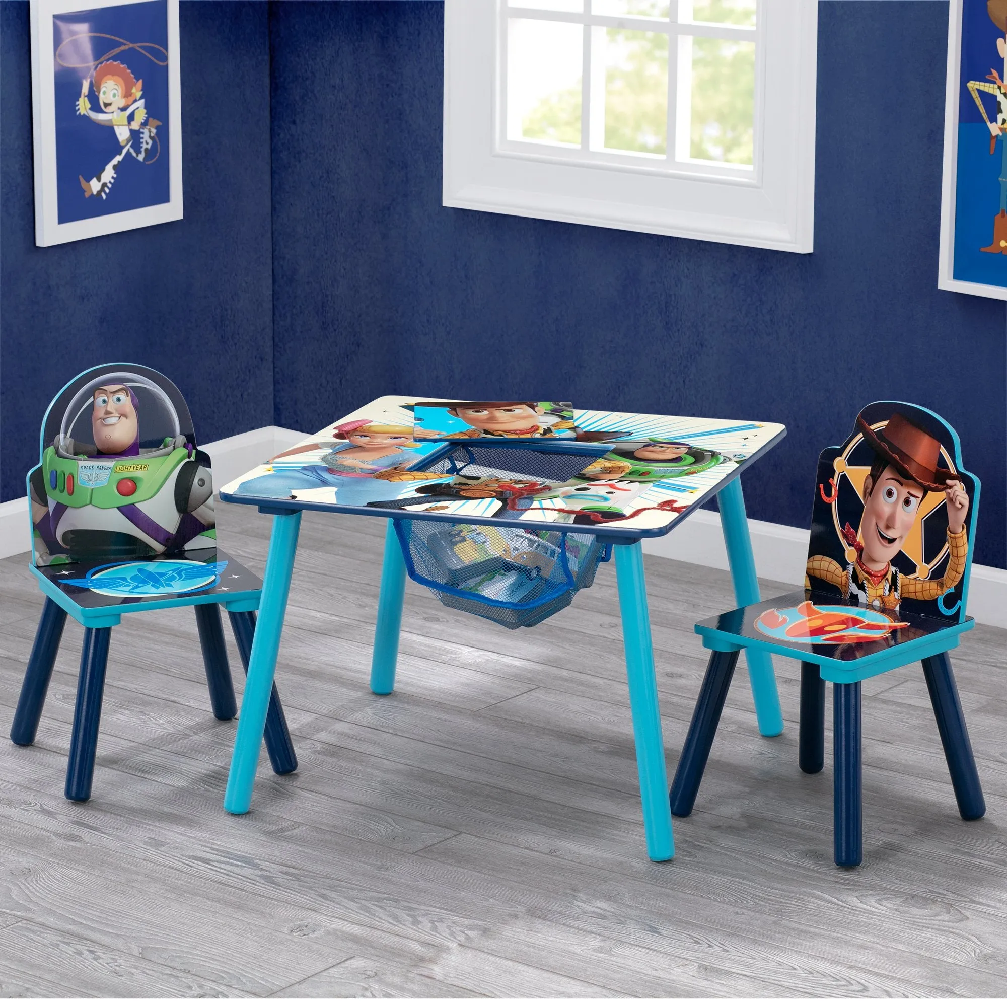 Toy Story 4 Table and Chair Set with Storage by Delta Children