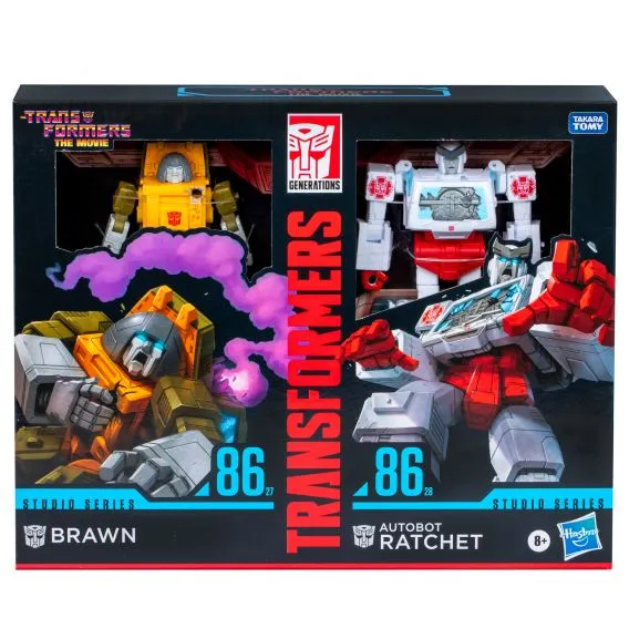 Transformers Generations Studio Series 86 Deluxe Brawn and Ratchet 2 Pack Action Figure