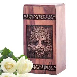Tree of Life Cremation Urn for Adult, Biodegradable and Suitable for Male Dad or Female Mother