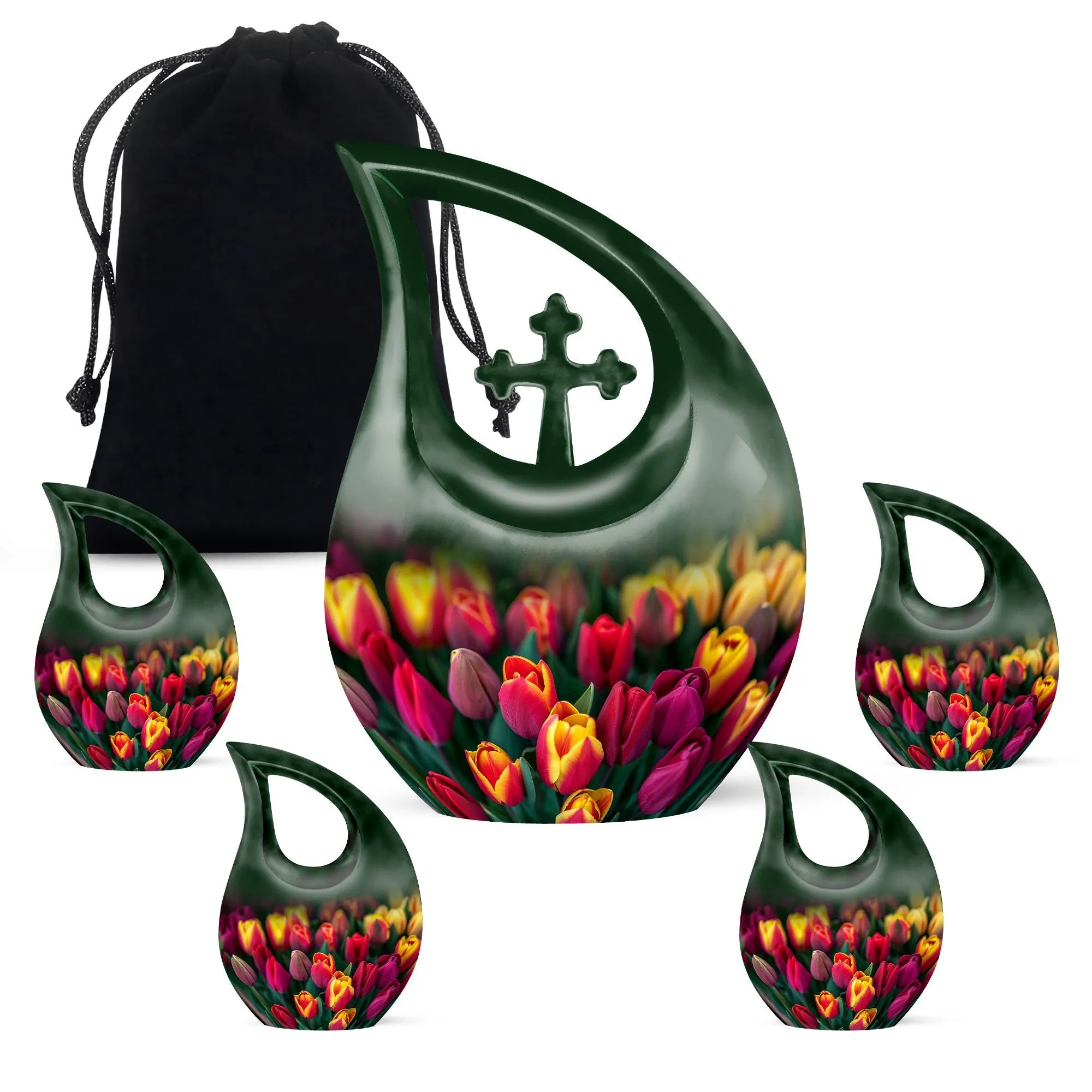 Tulip Essence Memorial Urn - Small Urn For Adult Human Ashes