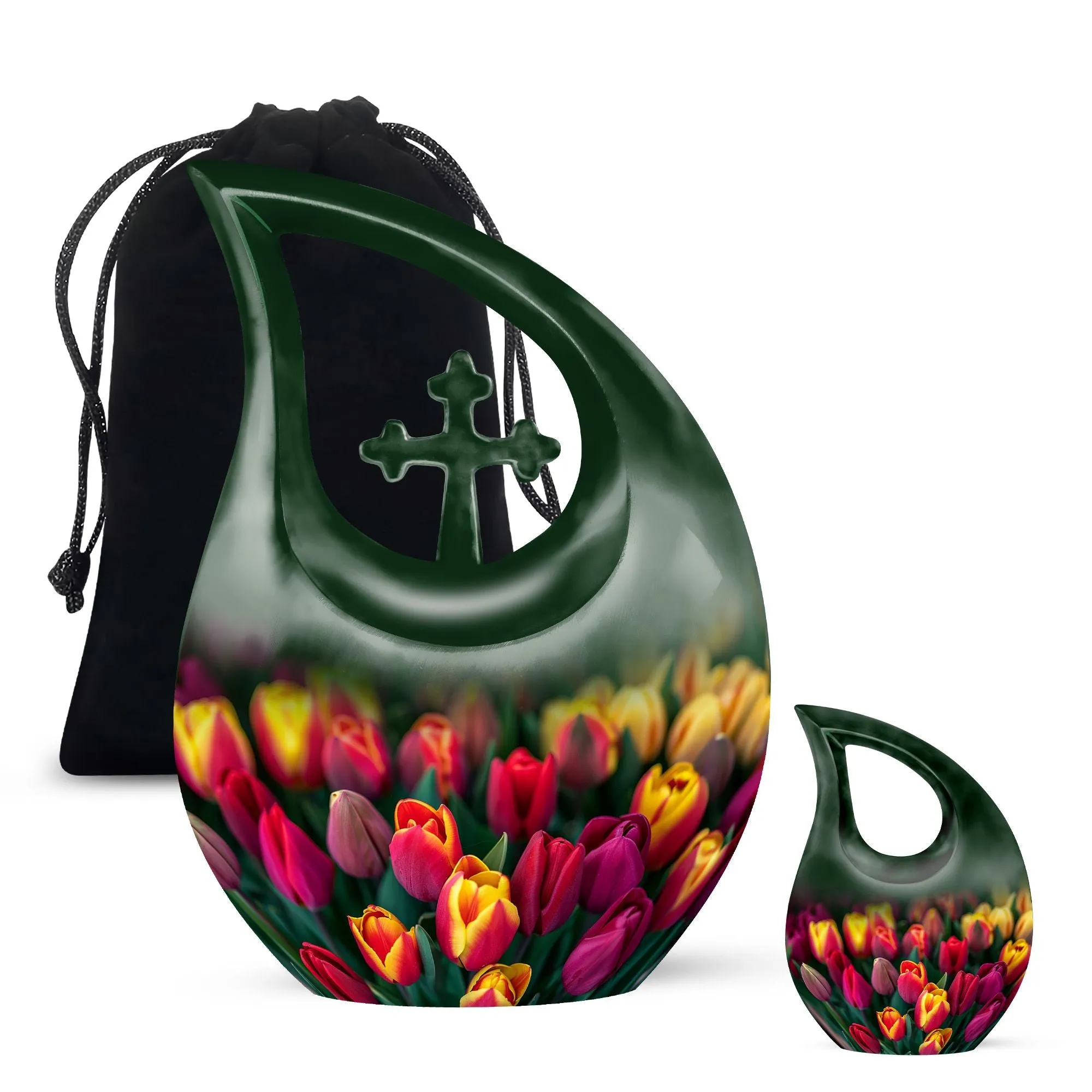 Tulip Essence Memorial Urn - Small Urn For Adult Human Ashes