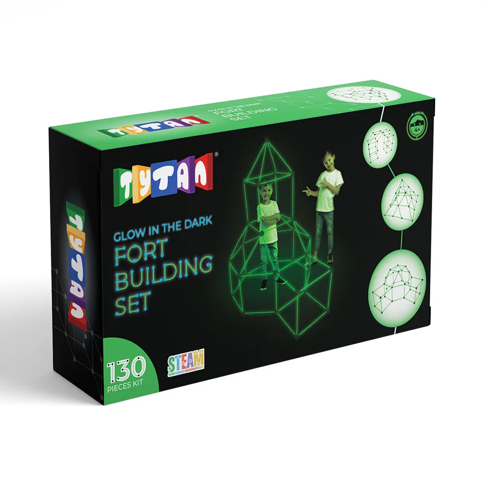 Tytan Glow In The Dark Fort Building Set - 130 pcs