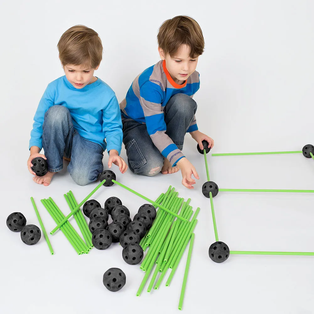 Tytan Glow In The Dark Fort Building Set - 130 pcs