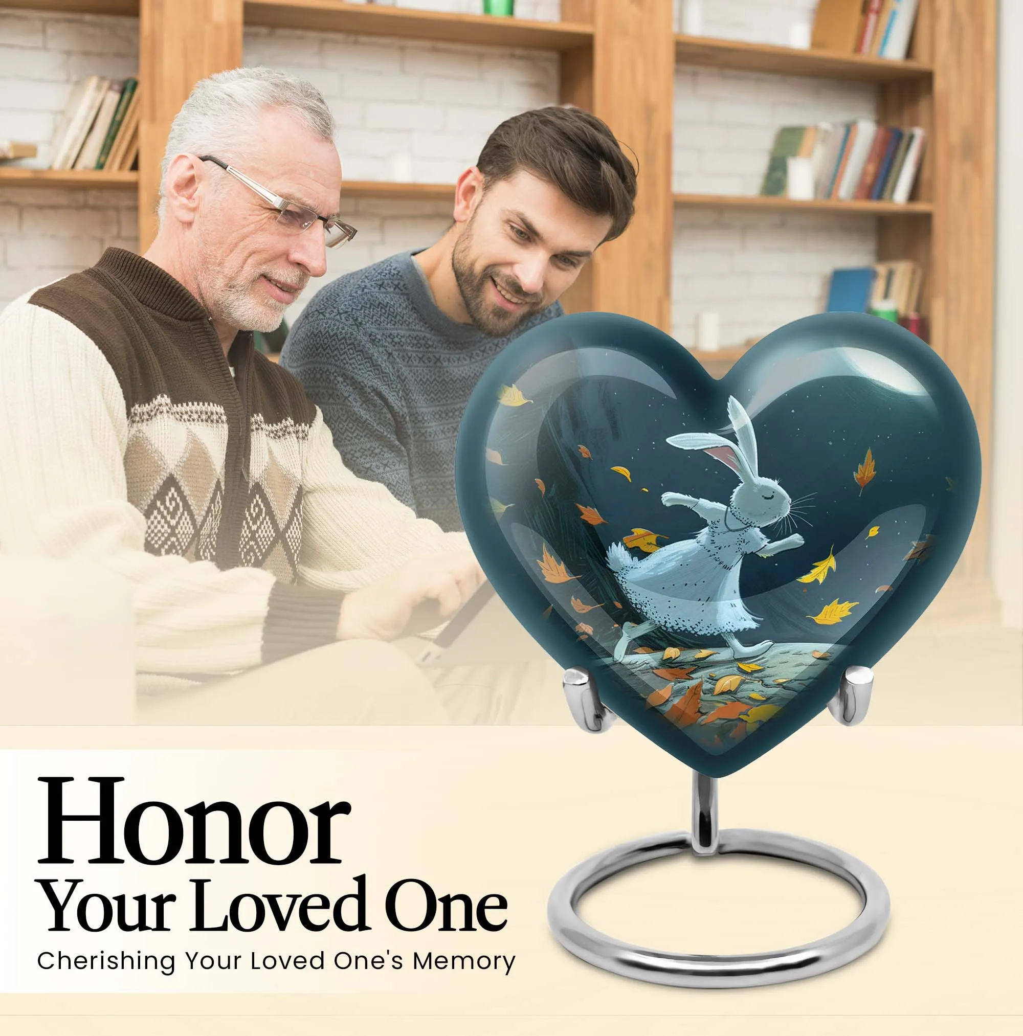 White Bunny Moon- Cremation Urn for Entrusted Ashes