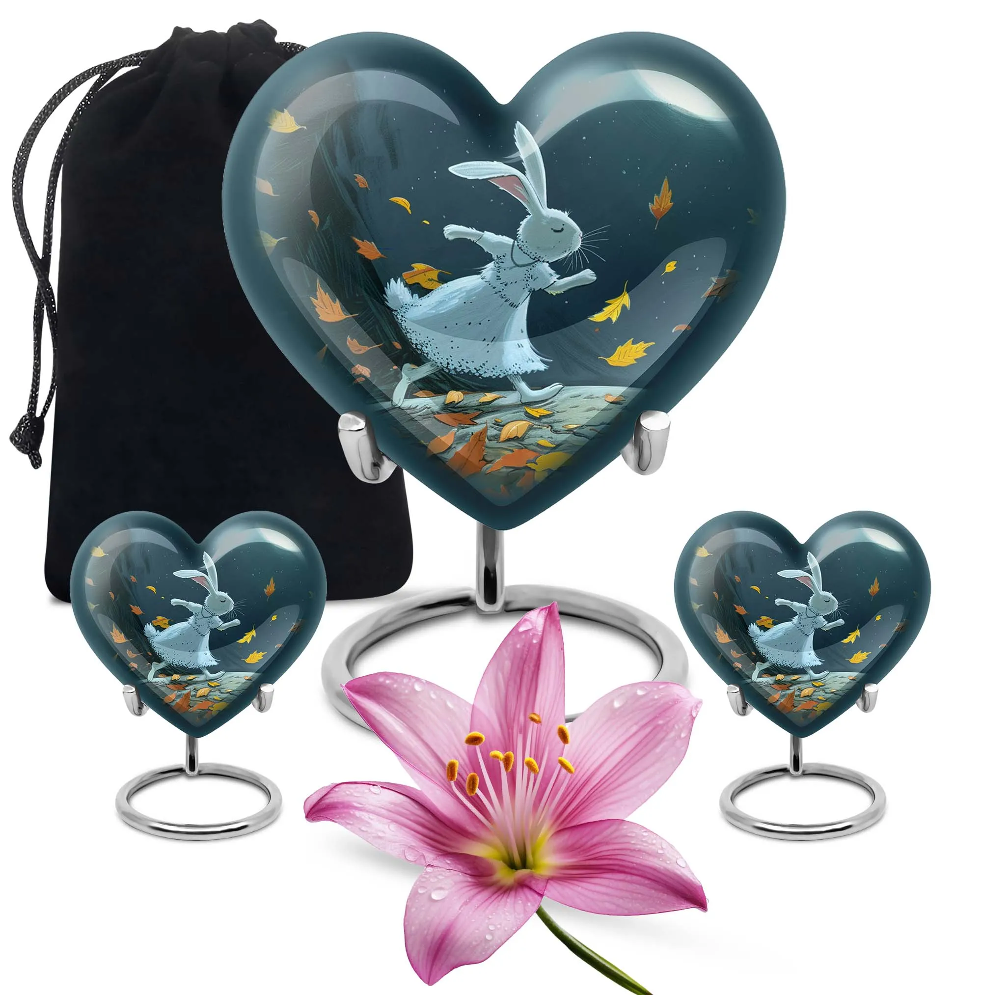 White Bunny Moon- Cremation Urn for Entrusted Ashes