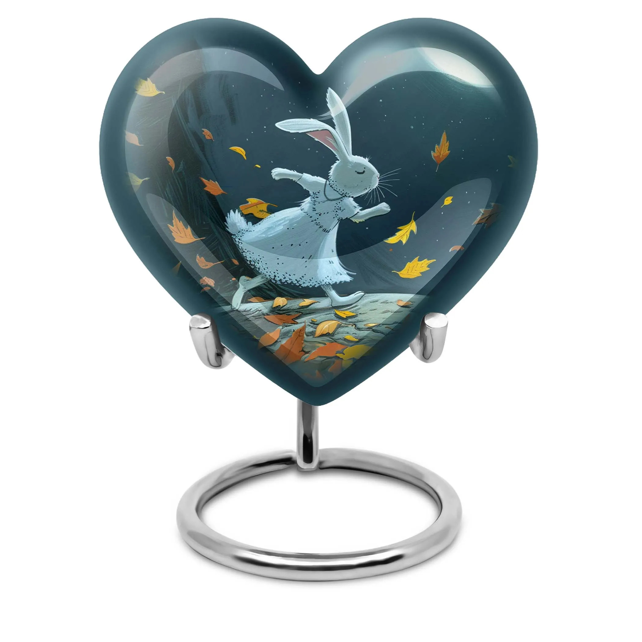 White Bunny Moon- Cremation Urn for Entrusted Ashes