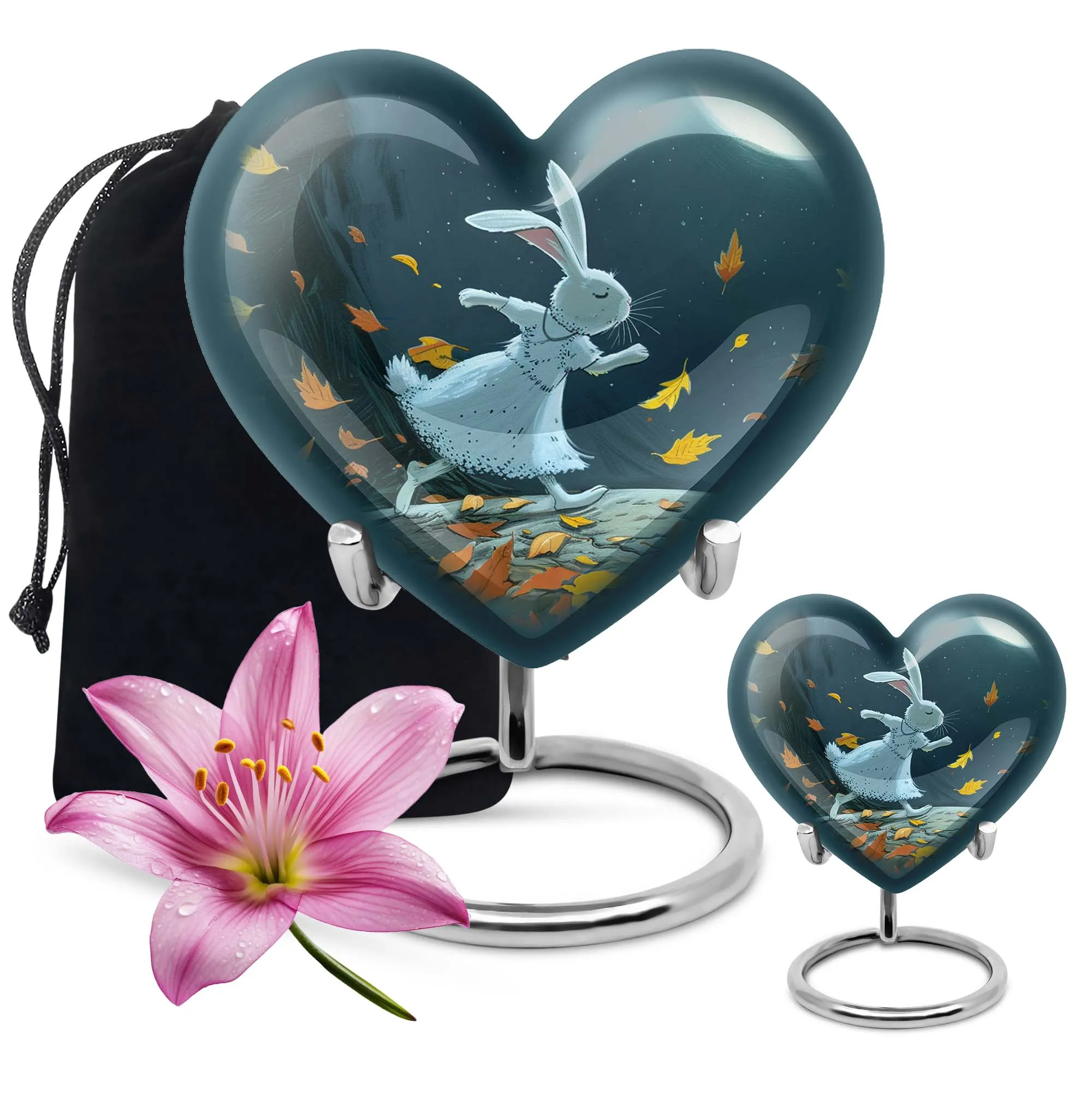 White Bunny Moon- Cremation Urn for Entrusted Ashes