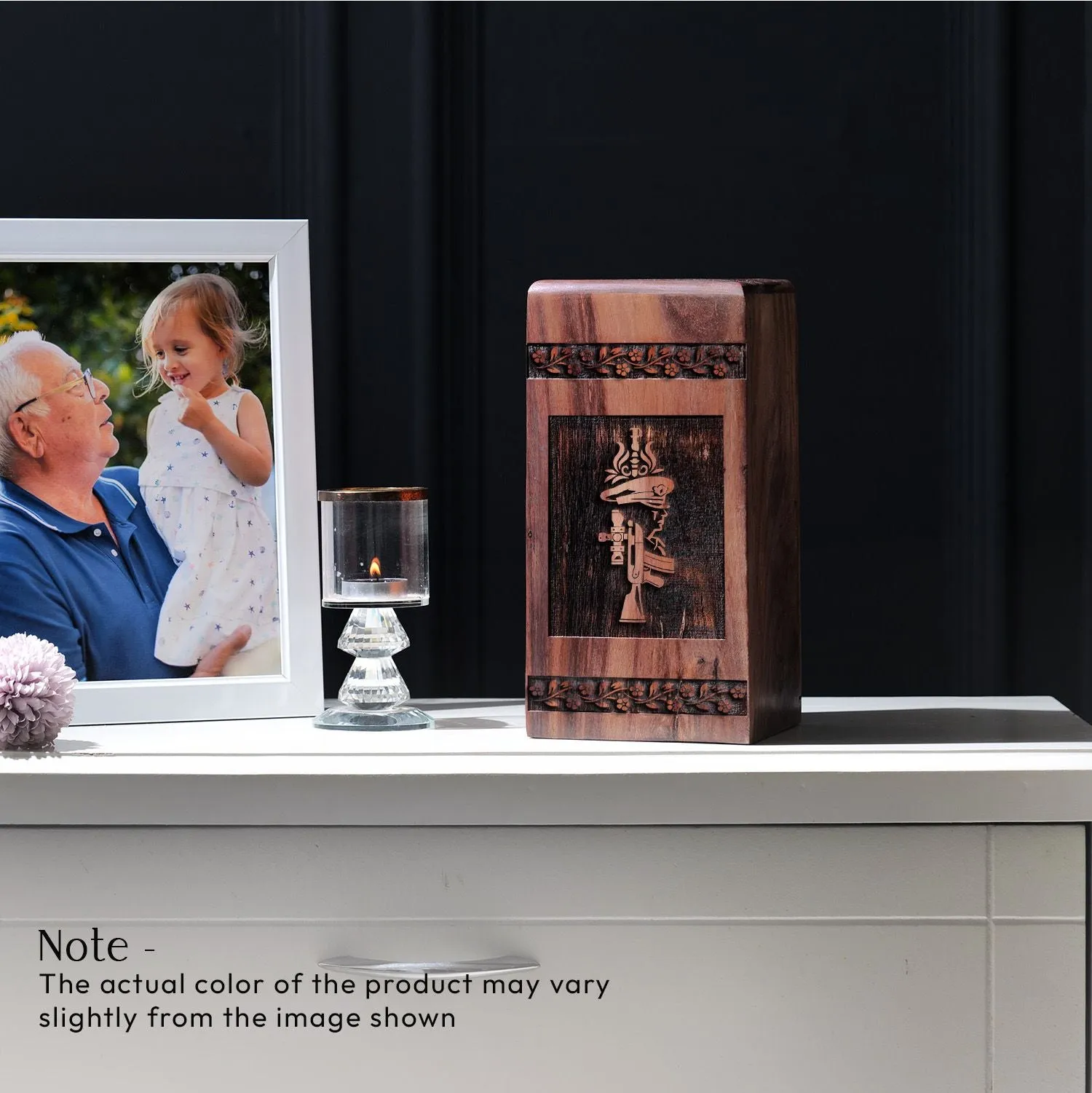 Wooden Companion Urns for Adult Human Ashes - Tribute For Women