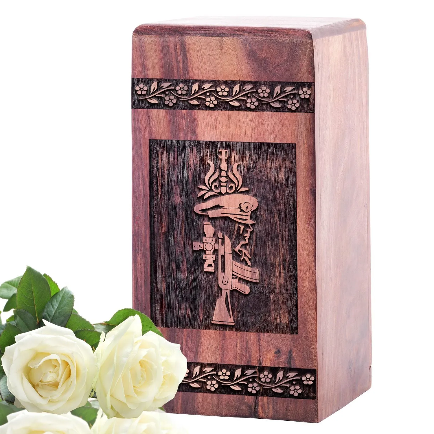 Wooden Companion Urns for Adult Human Ashes - Tribute For Women
