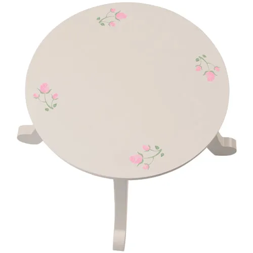 Wooden Doll Table & Chair Set with Floral Design | Ideal for 18" Doll Tea Parties