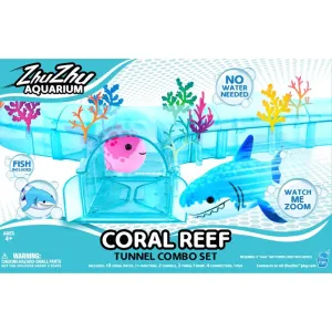 Zhu Zhu Z1013 Aquarium Coral Reef Tunnel Playset w/ Fish Included